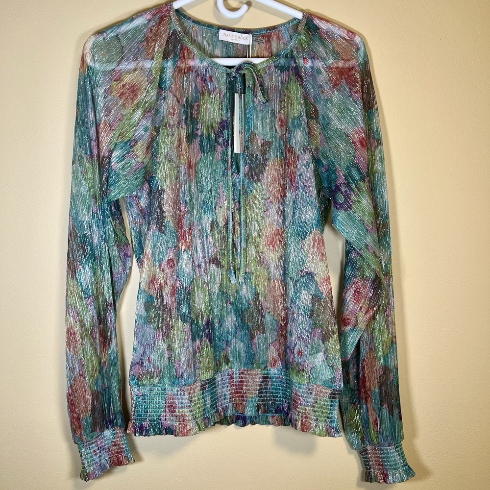 Ramy Brook Women's Hawkins Blouse Top NWT Sz Medium Fairy Romantic Chic Artsy